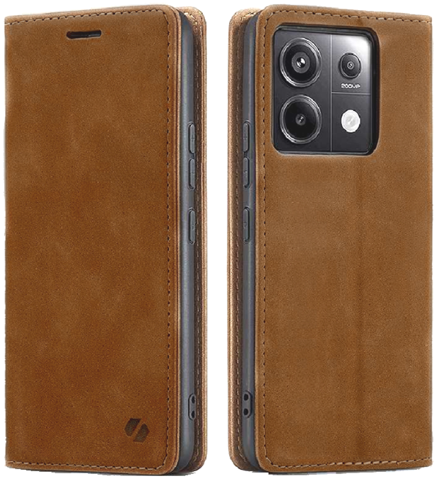 Θήκη Πορτοφόλι - Xiaomi Redmi Note 13 Pro 5G / Poco X6 - Spacecase Wallet - Light Brown