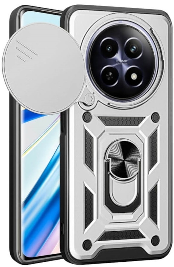 Θήκη Realme 12 5G / 12x 5G - Bodycell Armor Slide Ανθεκτική με Κάλυμμα για την Κάμερα & Μεταλλικό Ring Holder
