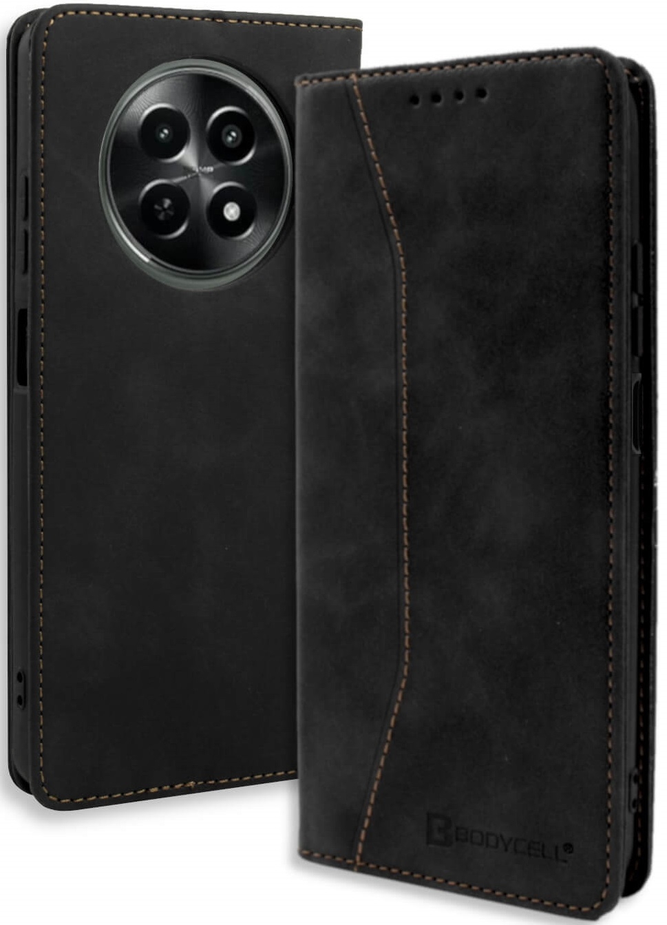 Θήκη Realme 12 5G / 12x 5G - Bodycell Book Case Πορτοφόλι - Black (5206015079184)