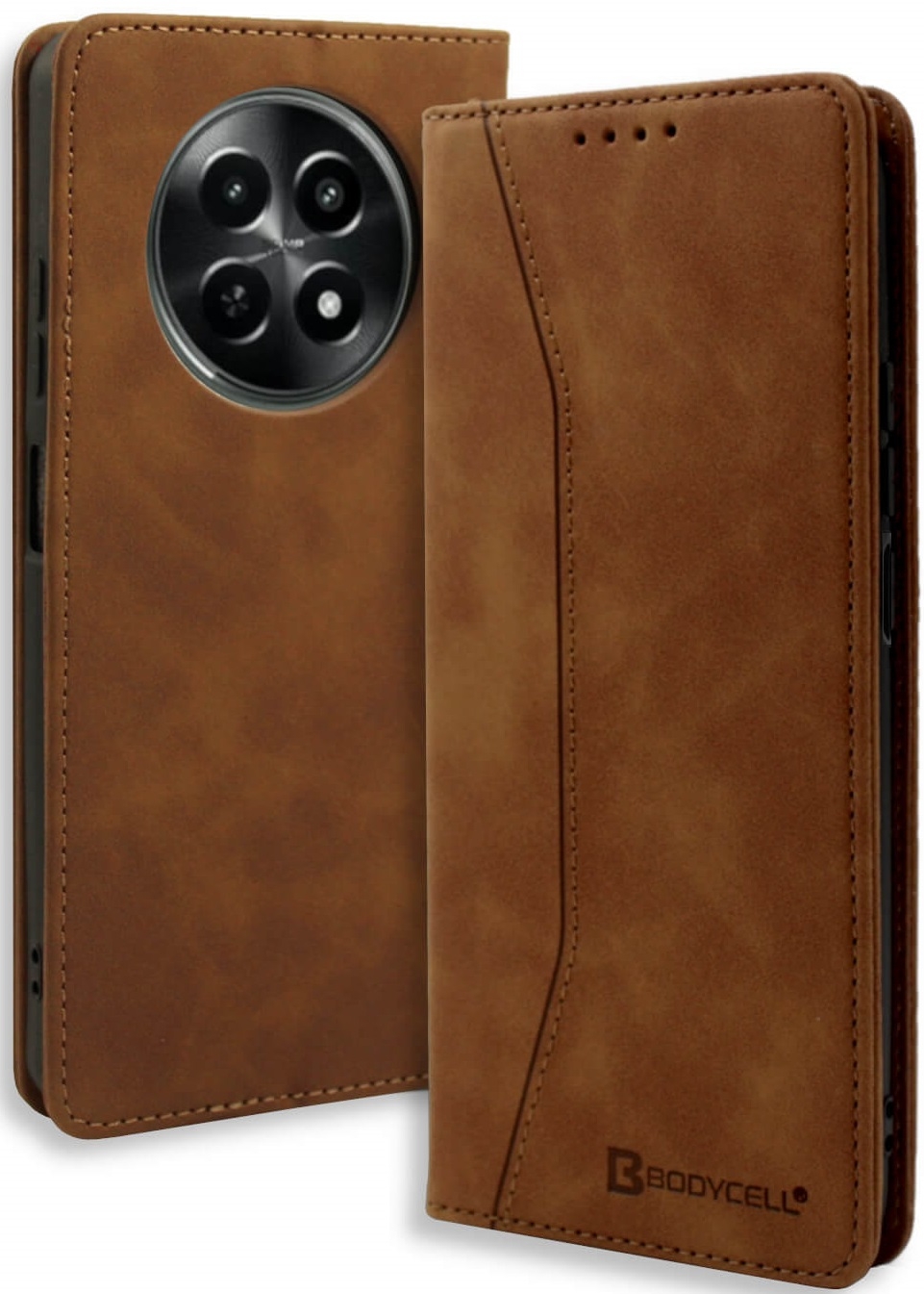 Θήκη Realme 12 5G / 12x 5G - Bodycell Book Case Πορτοφόλι - Brown