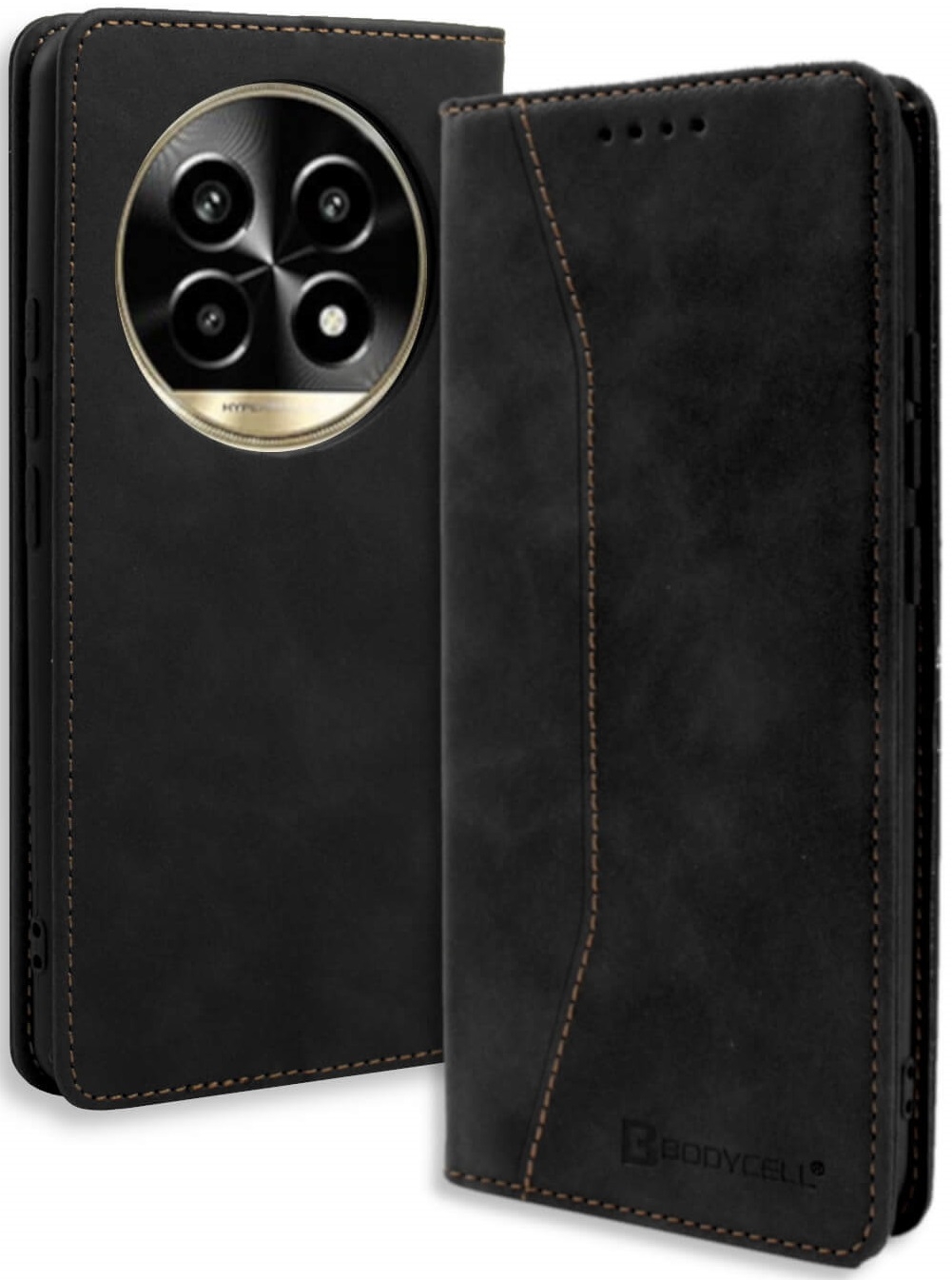 Θήκη Realme 13 Pro / 13 Pro Plus - Bodycell Book Case Πορτοφόλι - Black (5206015079276)