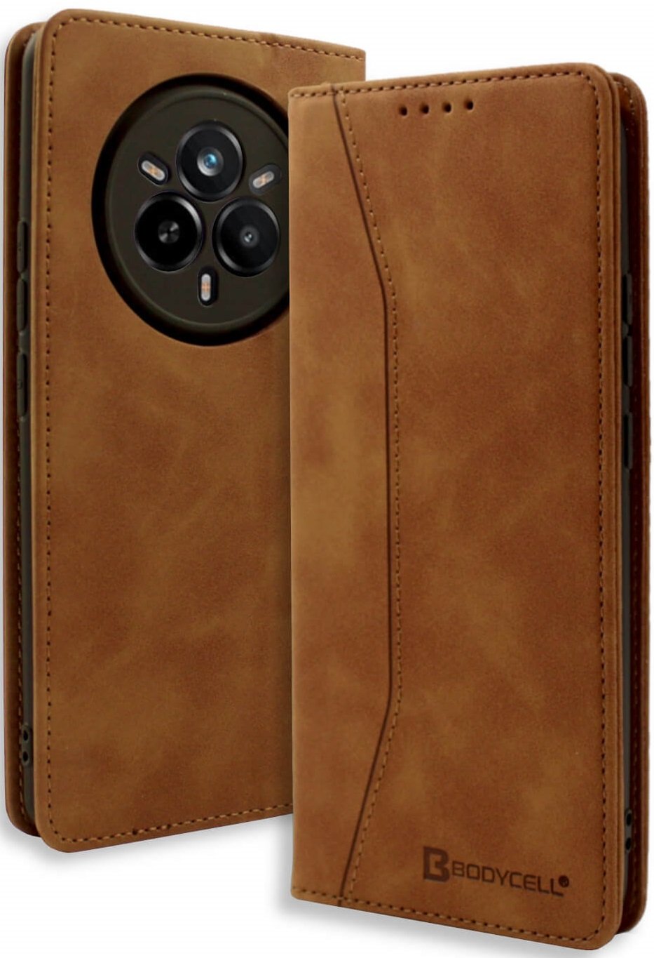 Θήκη Realme 14 Pro Bodycell Book Case Πορτοφόλι Brown