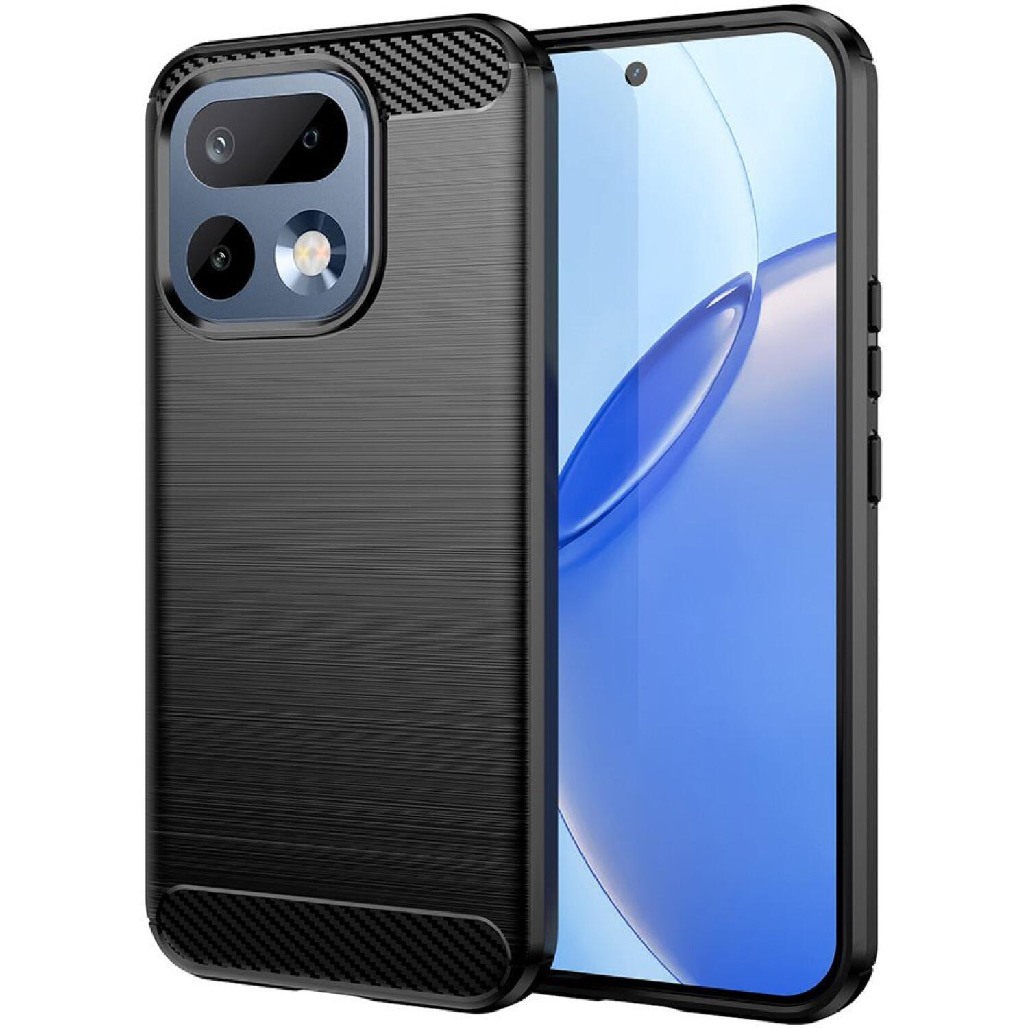 Θήκη Realme 16 Pro Techsuit Carbon Silicone Σιλικόνης Black