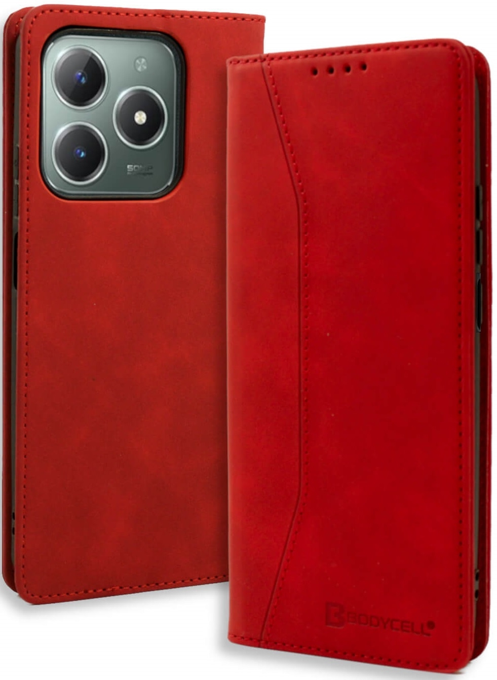 Θήκη Realme C61 / C63 4G - Bodycell Book Case Πορτοφόλι - Red