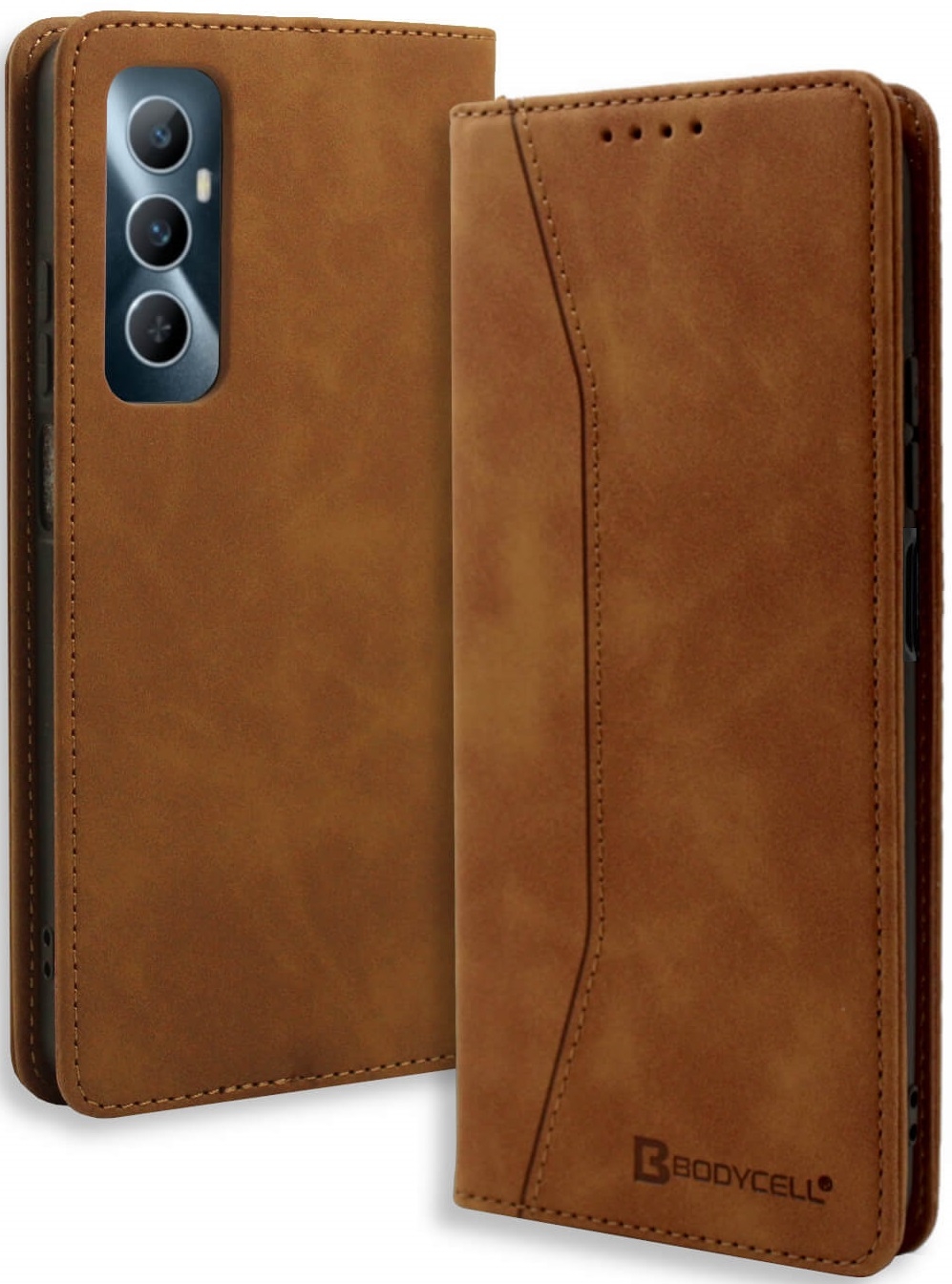 Θήκη Realme C65 4G - Bodycell Book Case Πορτοφόλι - Brown