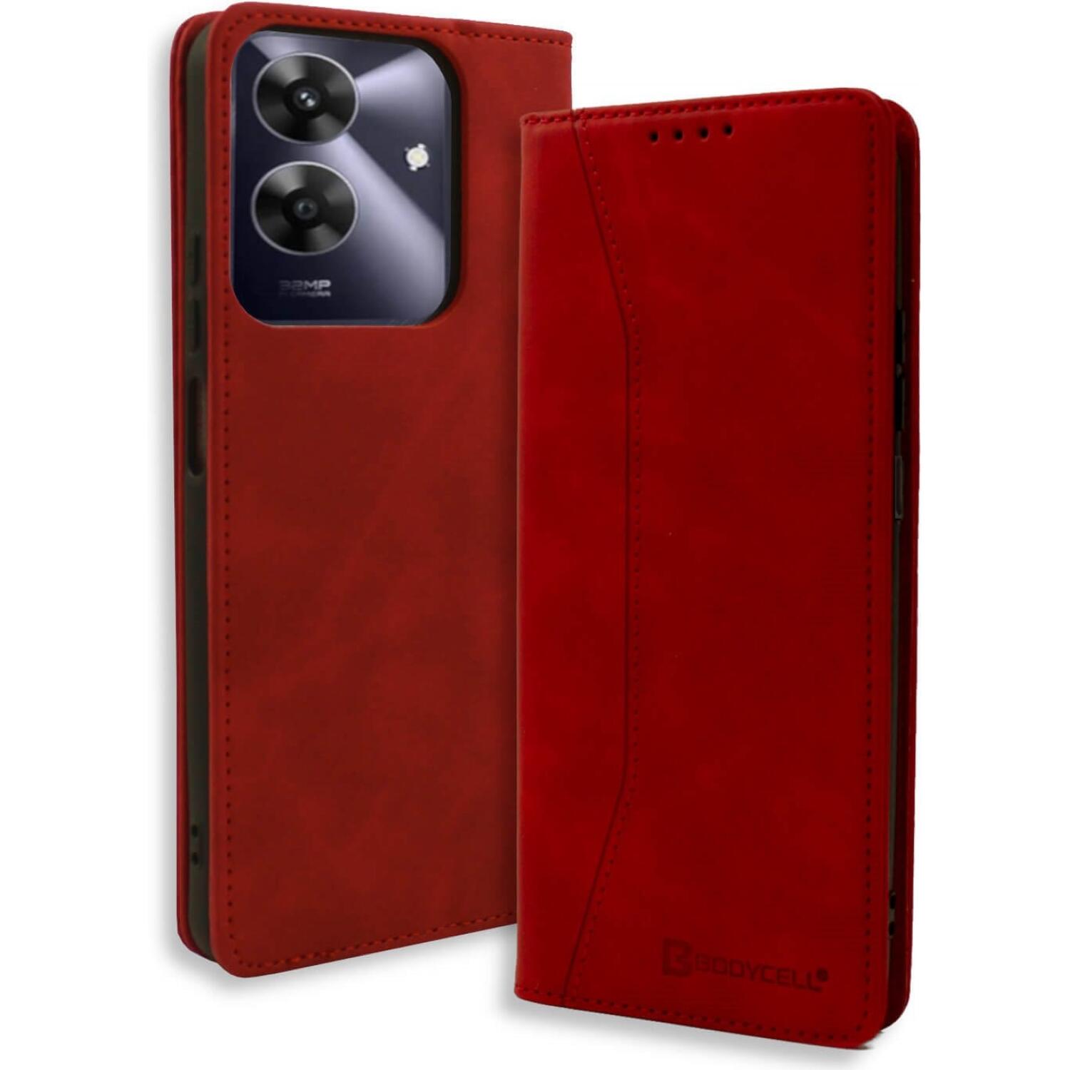 Θήκη Realme Note 60 Bodycell Book Case Πορτοφόλι Red