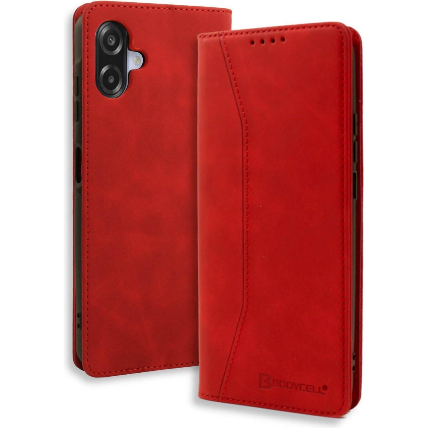 Θήκη Samsung Galaxy A07 4G Bodycell Book Case Πορτοφόλι Red