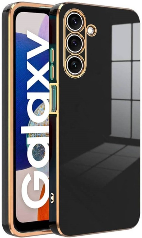 Θήκη Samsung Galaxy A16 Bodycell Gold Plated Σιλικόνης Black