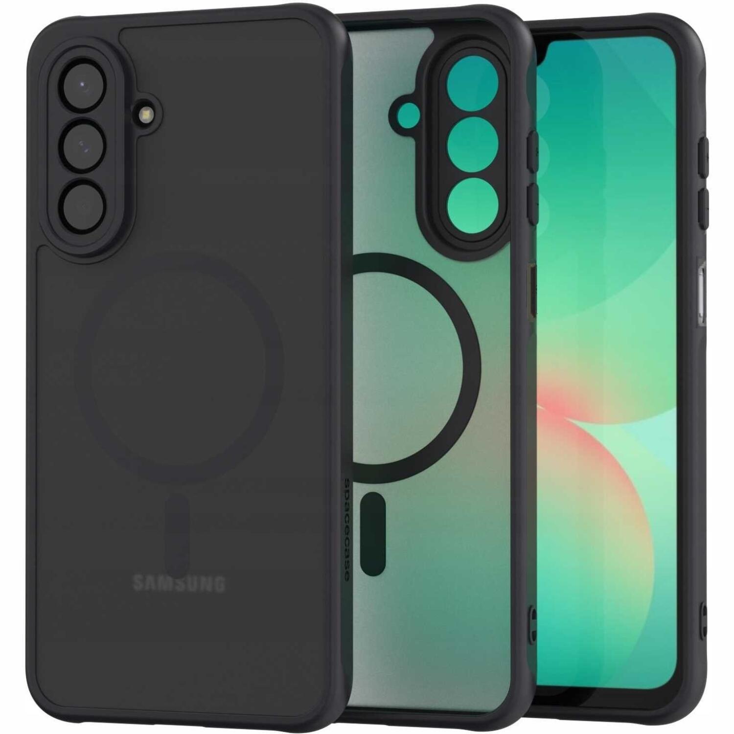 Θήκη Samsung Galaxy A26 Spacecase Hybrid MagSafe Σκληρή Ημιδιάφανη με MagSafe Black