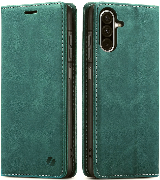 Θήκη Samsung Galaxy A26 Spacecase Wallet Πορτοφόλι Green