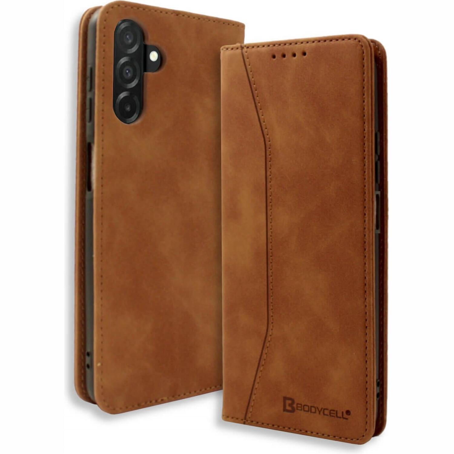 Θήκη Samsung Galaxy A27 Bodycell Book Case Πορτοφόλι Brown
