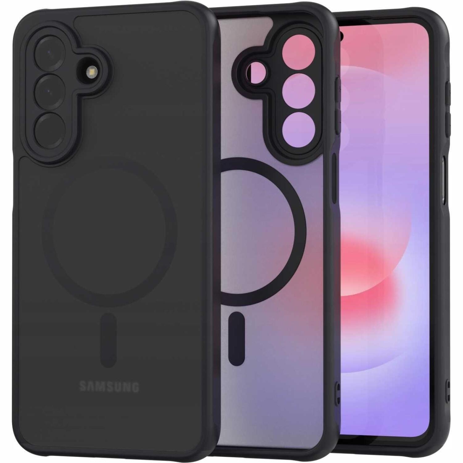 Θήκη Samsung Galaxy A27 Spacecase Hybrid MagSafe Σκληρή Ημιδιάφανη με MagSafe Black 