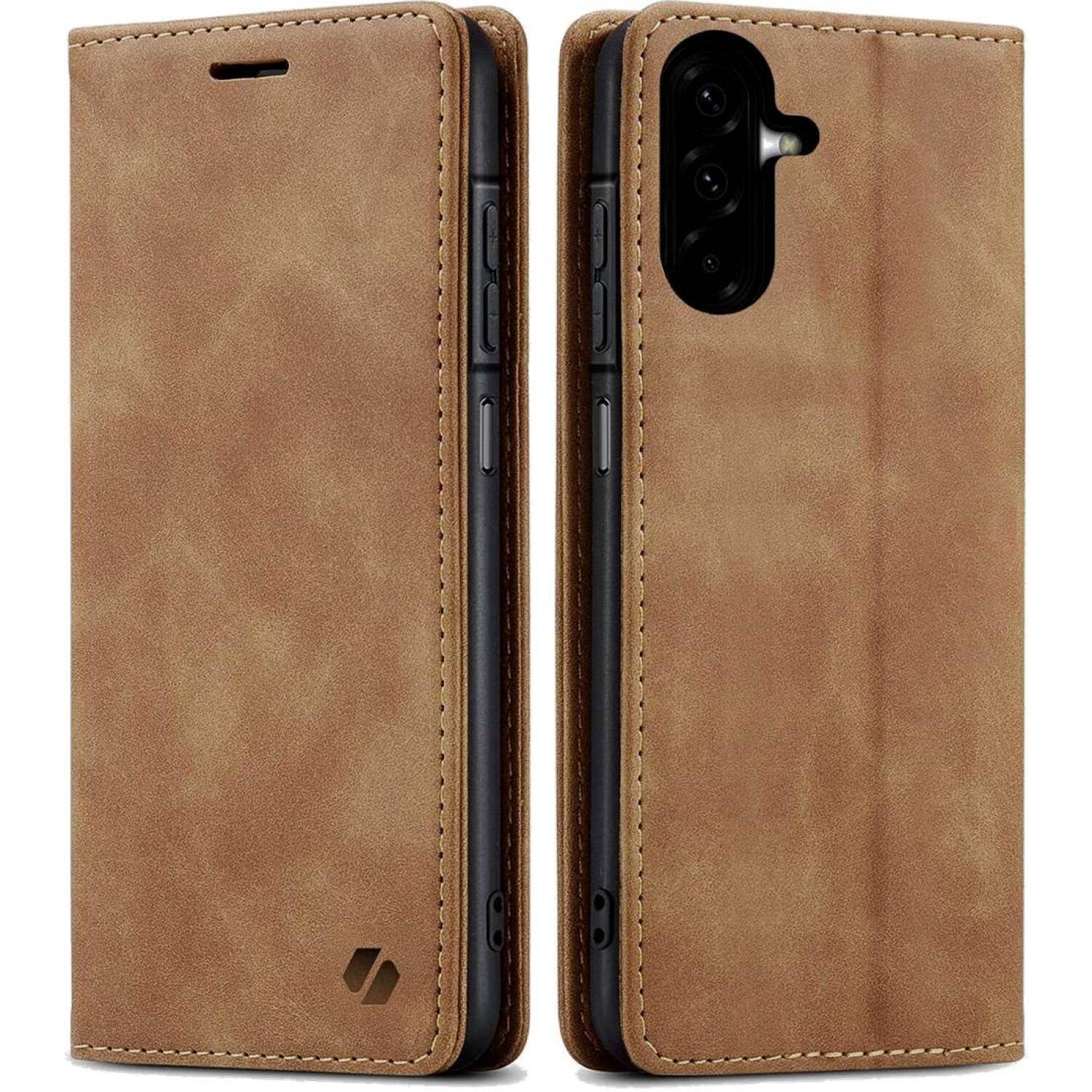Θήκη Samsung Galaxy A27 Spacecase Wallet Πορτοφόλι Light Brown
