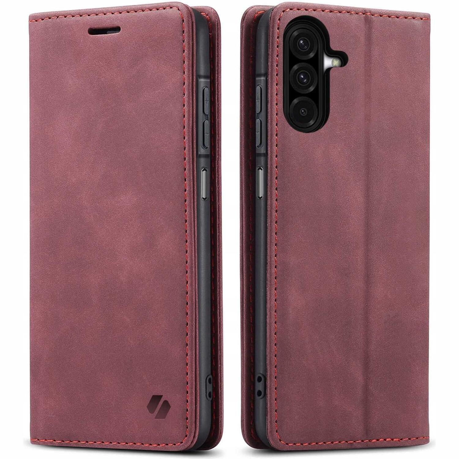 Θήκη Samsung Galaxy A27 Spacecase Wallet Πορτοφόλι Red