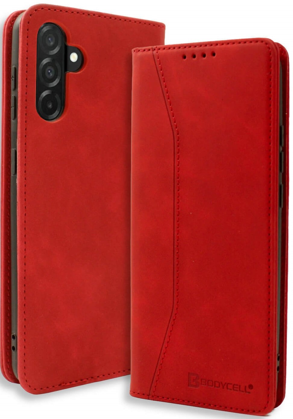 Θήκη Samsung Galaxy A36 Bodycell Book Case Πορτοφόλι Red
