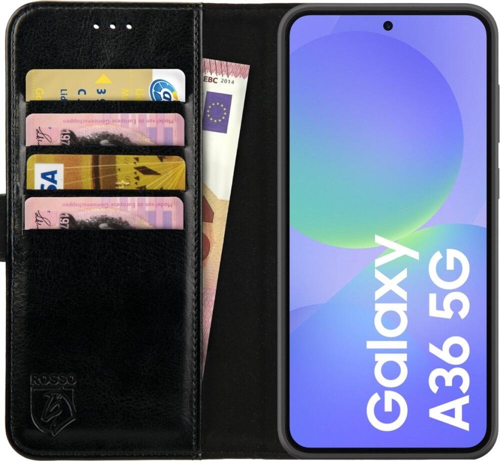 Θήκη Samsung Galaxy A36 Rosso Element PU Πορτοφόλι Black