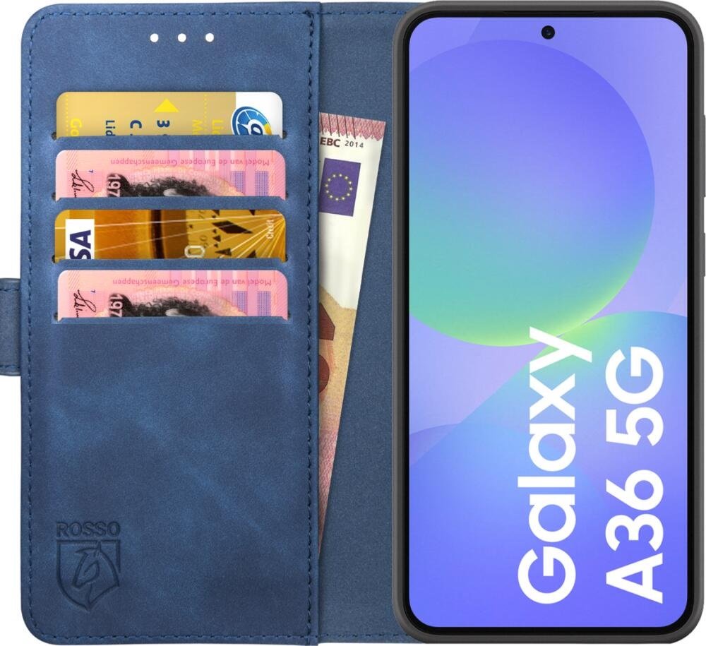Θήκη Samsung Galaxy A36 Rosso Element PU Πορτοφόλι Blue