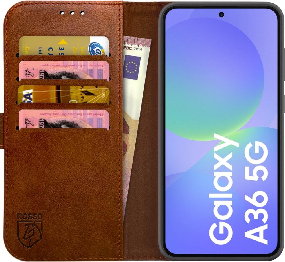 Θήκη Samsung Galaxy A36 Rosso Element PU Πορτοφόλι Brown