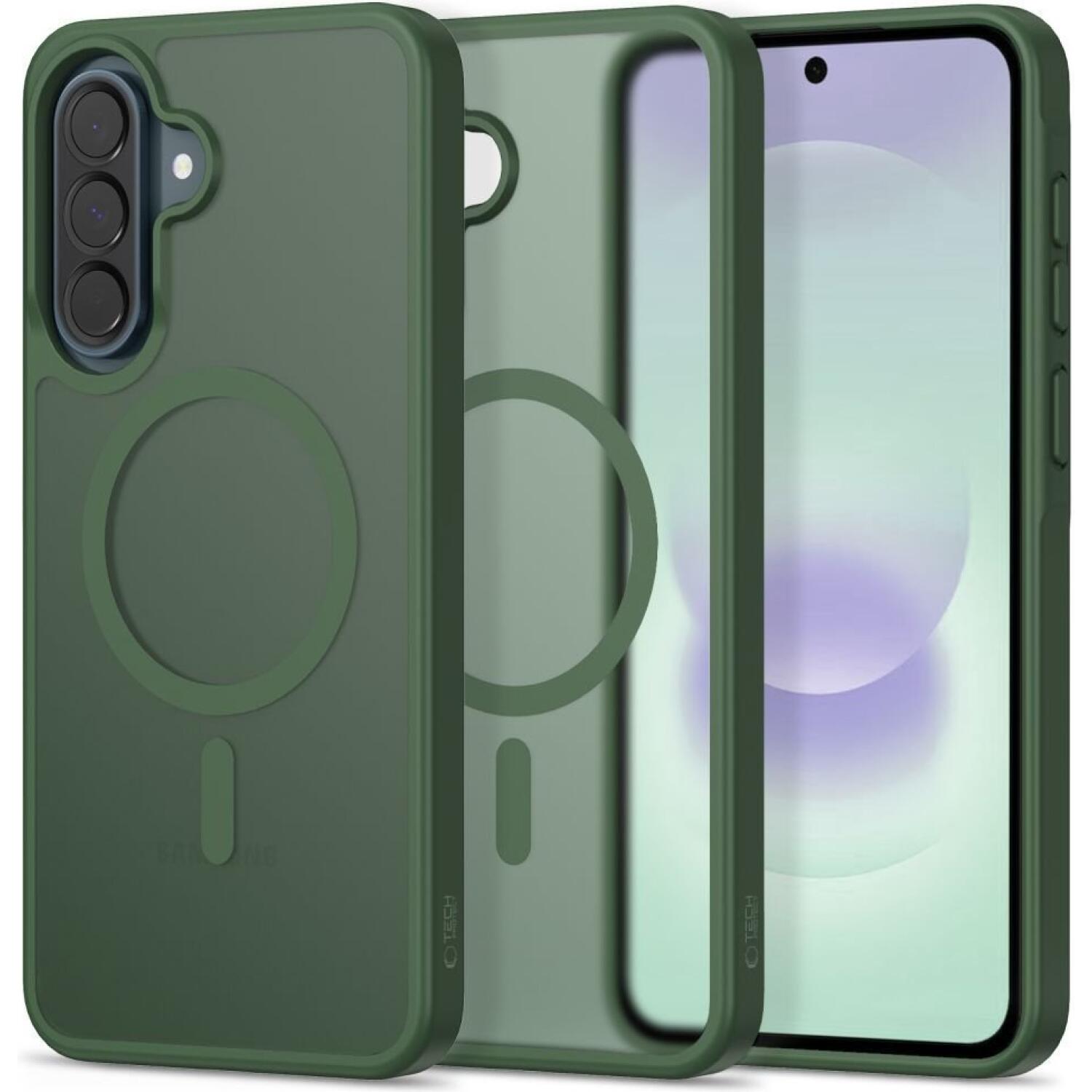 Θήκη Samsung Galaxy A37 / A56 / A36 Tech-Protect MagMat Σκληρή Ημιδιάφανη με MagSafe Matte Green