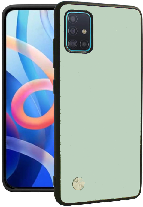 Θήκη Samsung Galaxy A51 Bodycell Vegan Cover Σκληρή Light Green