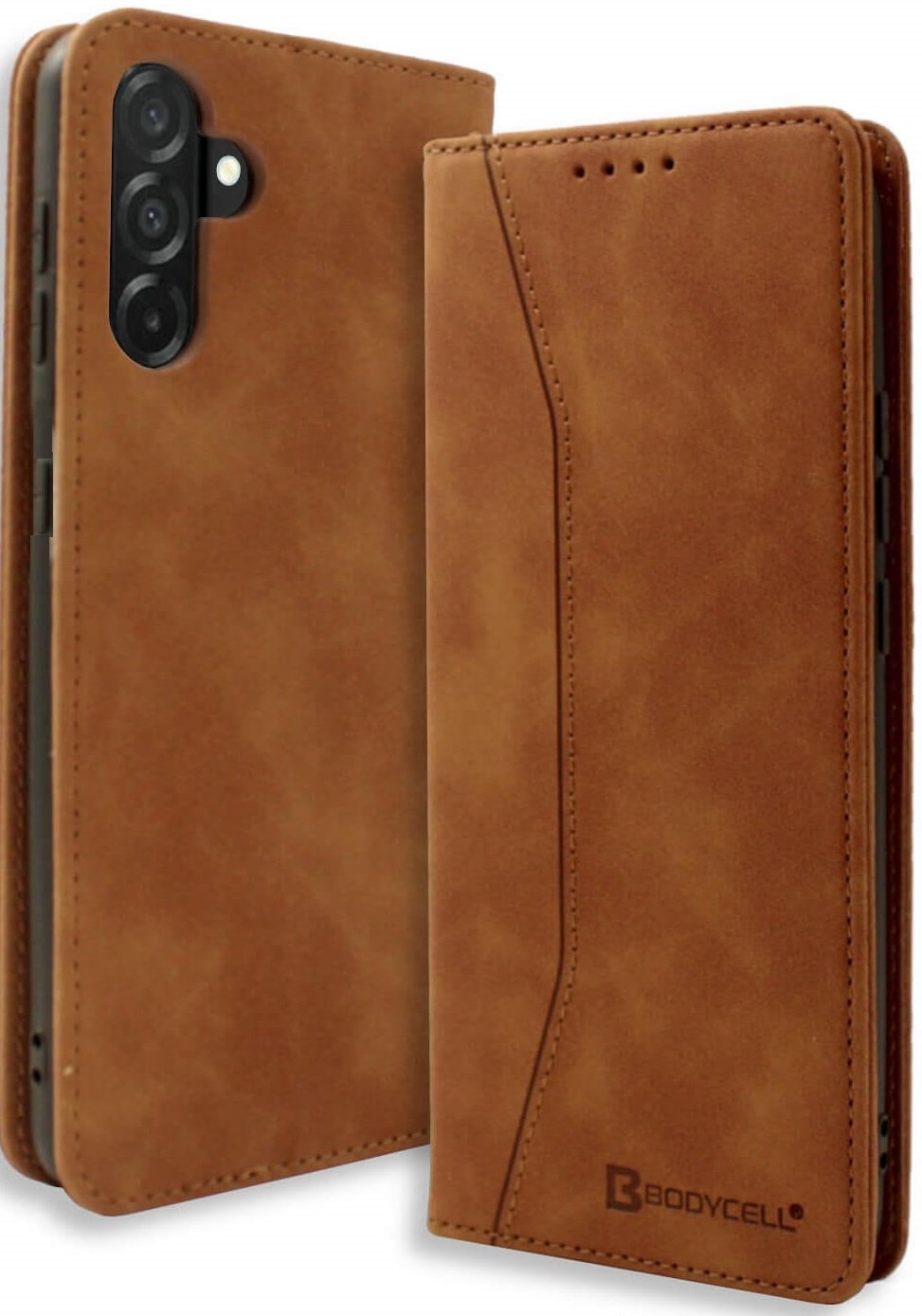 Θήκη Samsung Galaxy A56 Bodycell Book Case Πορτοφόλι Brown