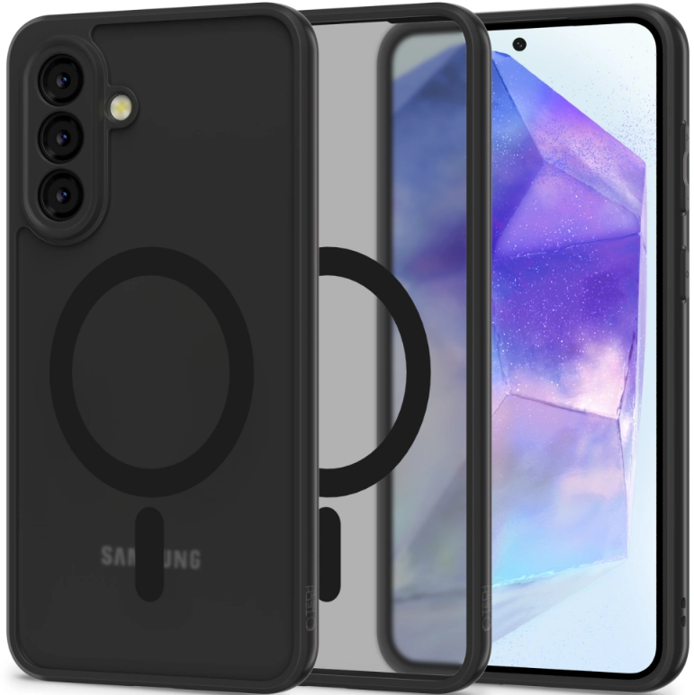 Θήκη Samsung Galaxy A56 Tech-Protect MagMat Σκληρή Ημιδιάφανη με MagSafe Matte Black