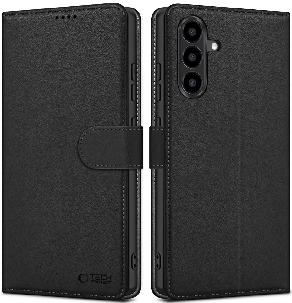Θήκη Samsung Galaxy A56 Tech-Protect Wallet Πορτοφόλι Matte Black