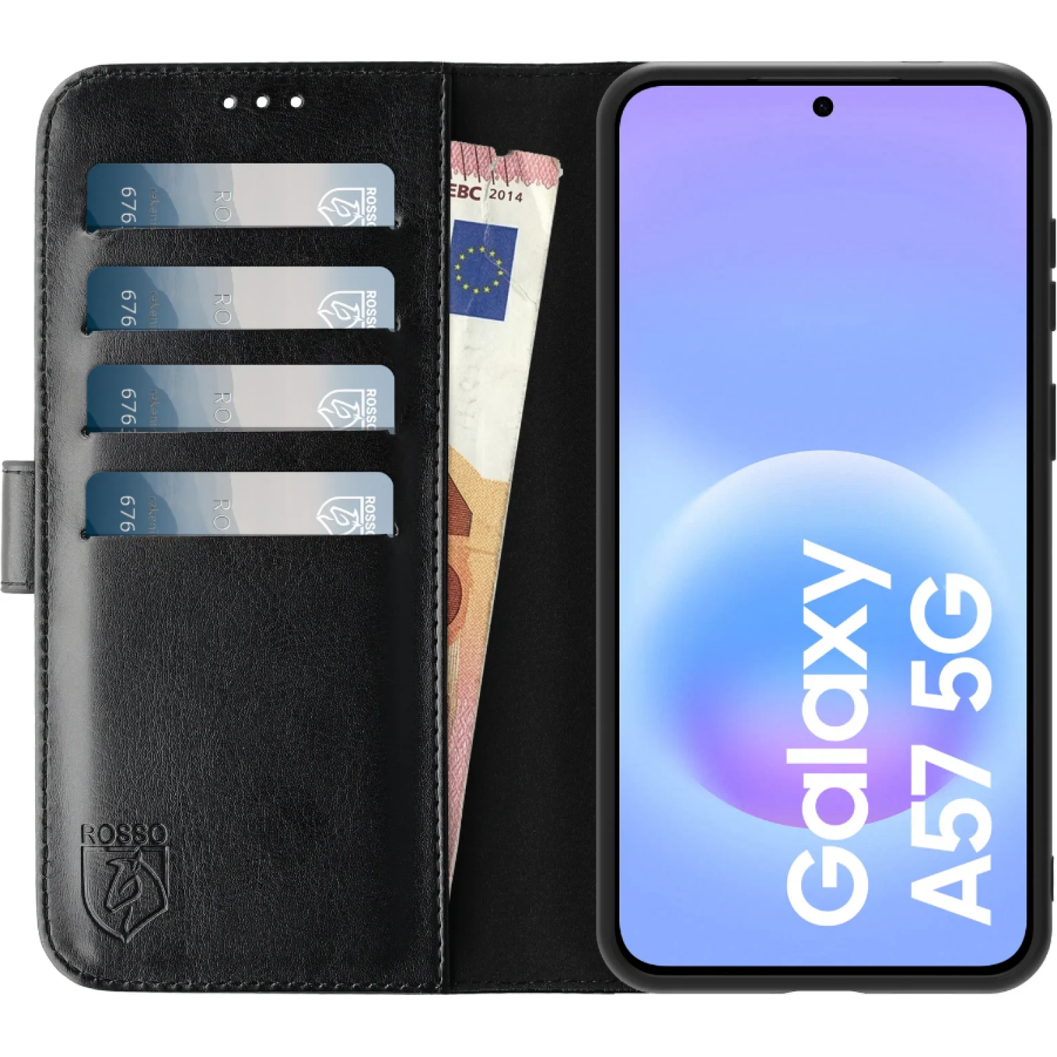 Θήκη Samsung Galaxy A57 Rosso Element PU Πορτοφόλι - Black (8719246558313)