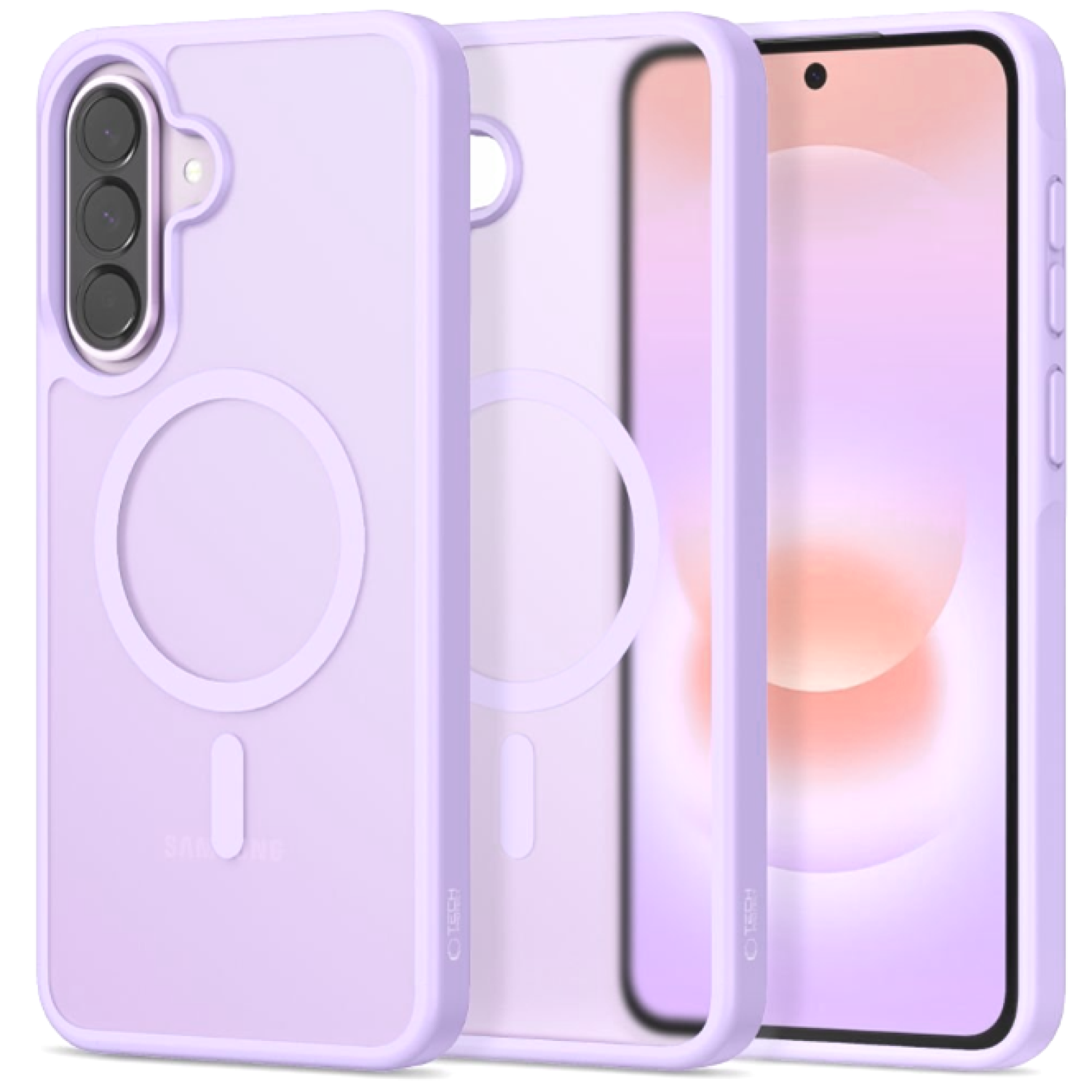 Θήκη Samsung Galaxy A57 Tech-Protect MagMat Σκληρή Ημιδιάφανη με MagSafe - Matte Lilac (5906302322916)