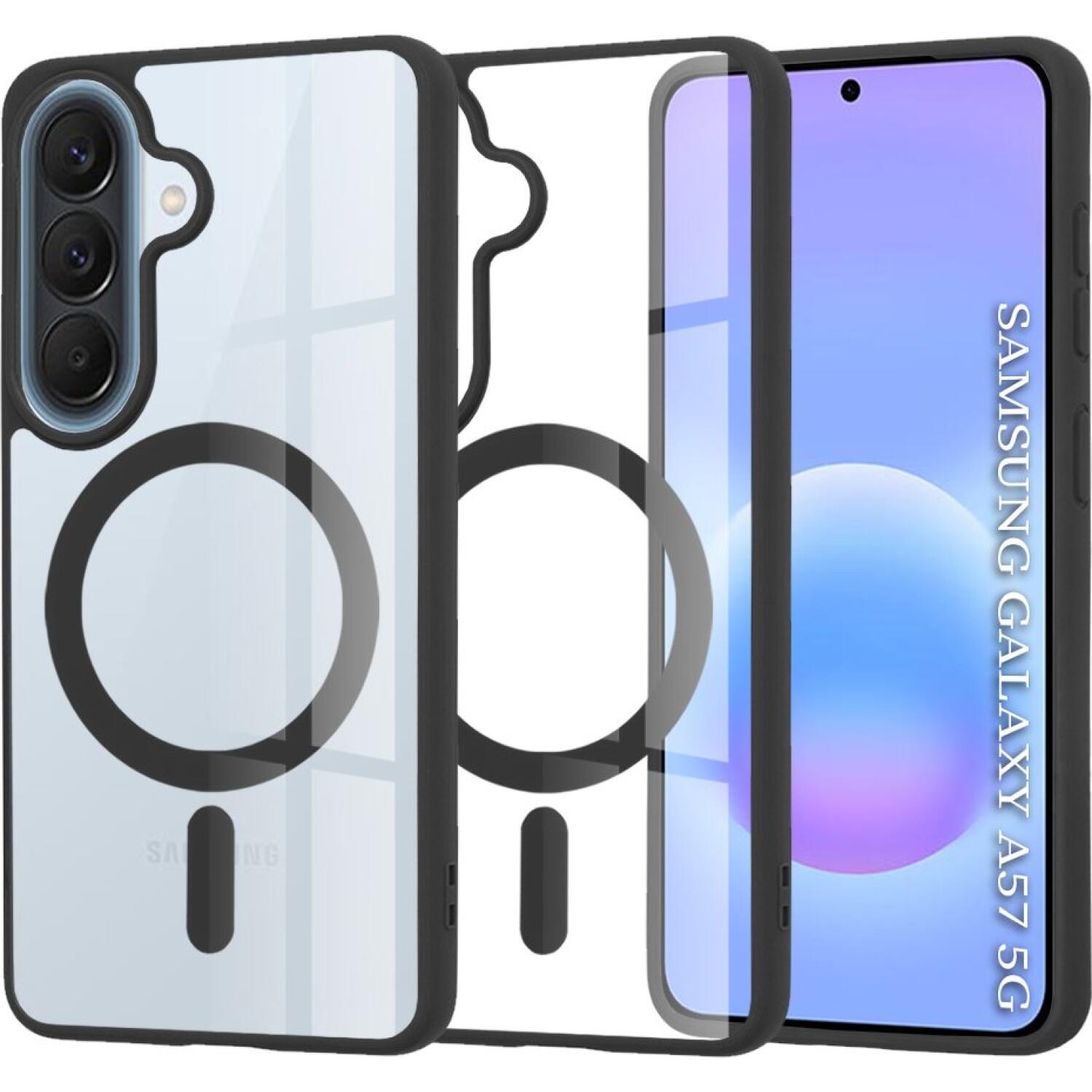 Θήκη Samsung Galaxy A57 Techsuit MagSafe Pro Σκληρή Διάφανη με MagSafe Black