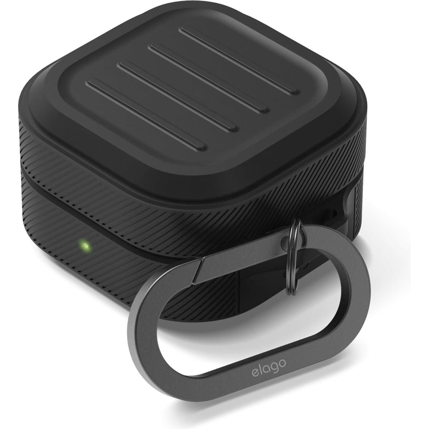 Θήκη Samsung Galaxy Buds 4 / 4 Pro Elago Armor Hang Case Σιλικόνης Black