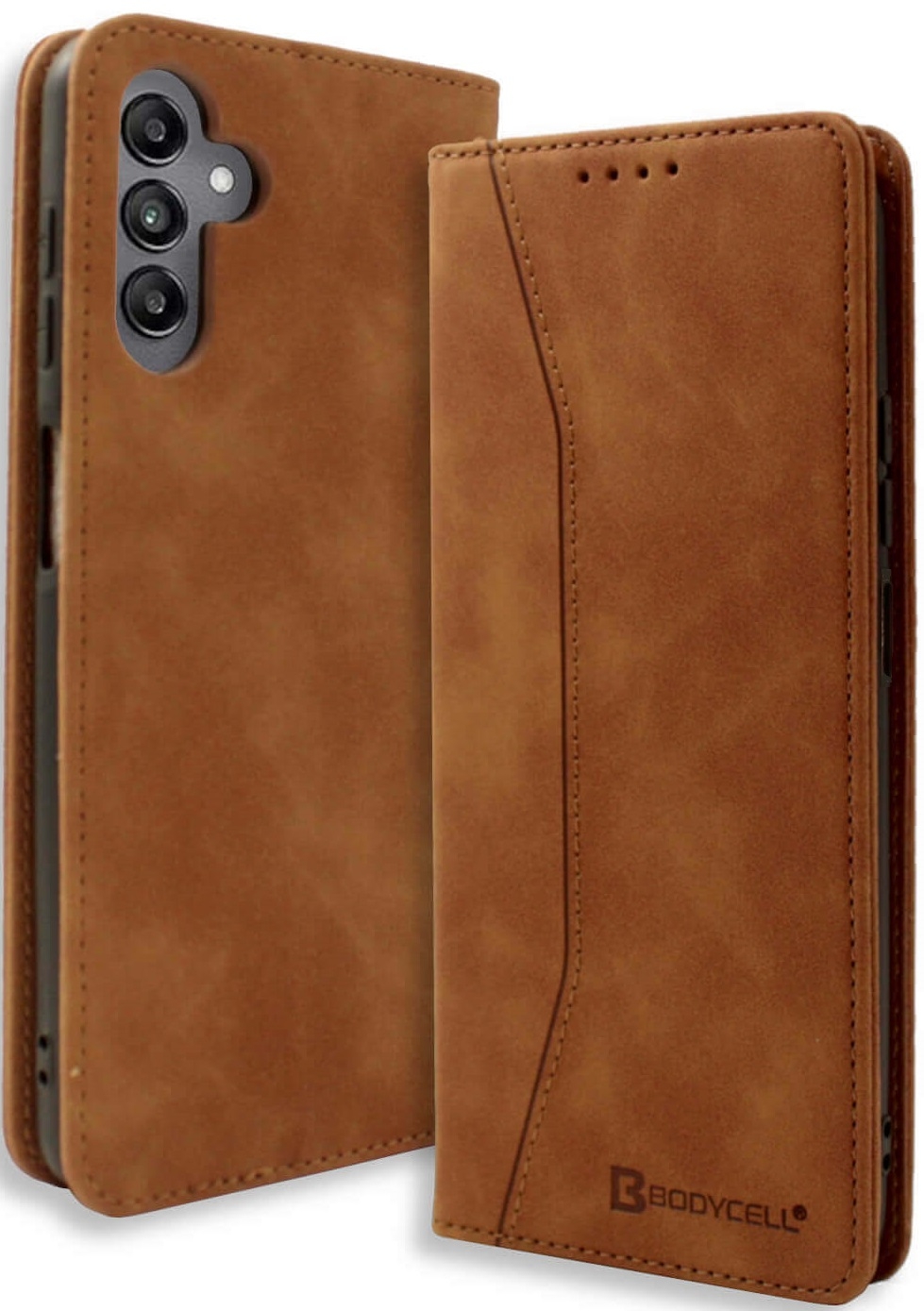 Θήκη Samsung Galaxy M15 - Bodycell Book Case Πορτοφόλι - Brown