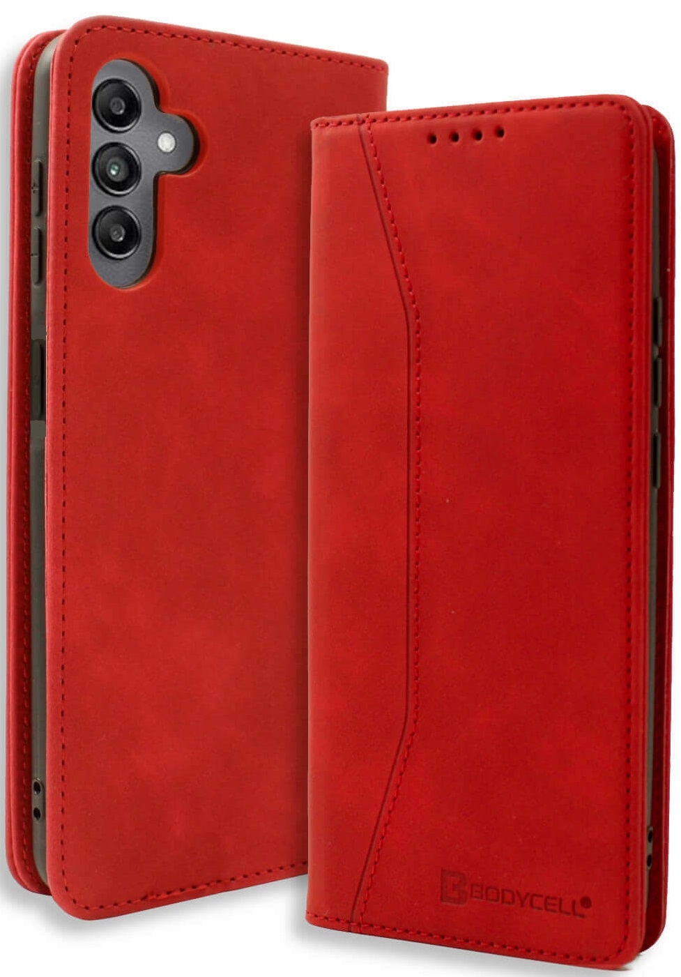 Θήκη Samsung Galaxy M55 - Bodycell Book Case Πορτοφόλι - Red (5206015079535)
