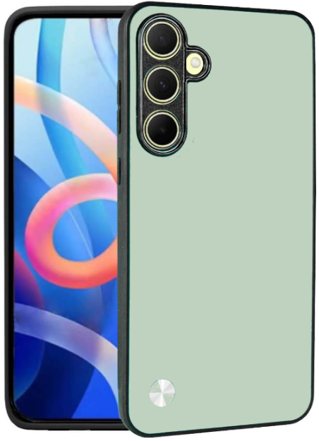Θήκη Samsung Galaxy M55 Bodycell Vegan Cover Σκληρή - Light Green (5206015077036)