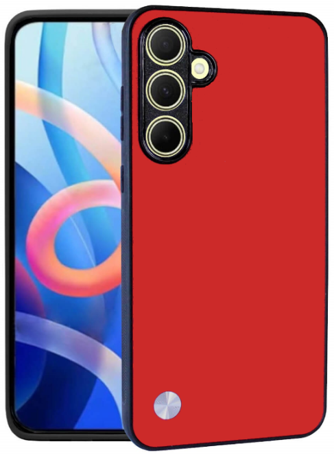 Θήκη Samsung Galaxy M55 Bodycell Vegan Cover Σκληρή - Red (5206015077043)