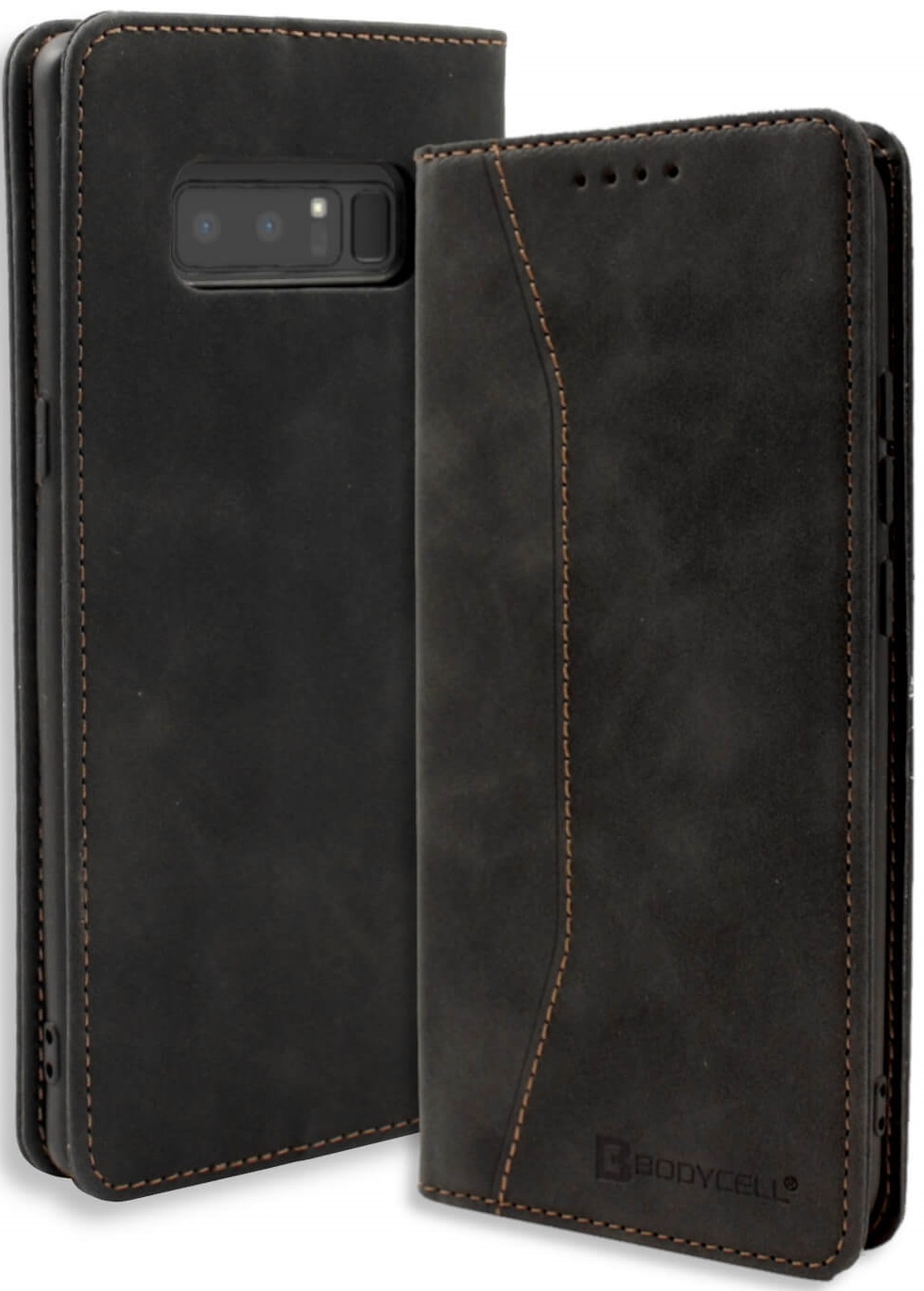 Θήκη Samsung Galaxy Note 8 - Bodycell Book Case Πορτοφόλι - Black