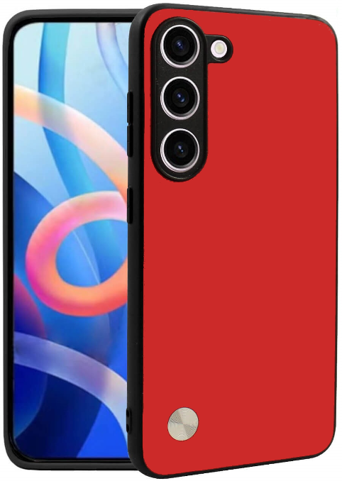 Θήκη Samsung Galaxy S23 Bodycell Vegan Cover Σκληρή Red