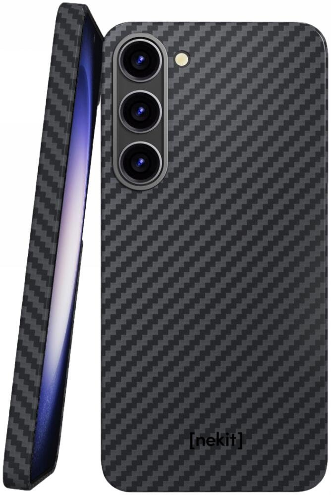 Θήκη Samsung Galaxy S23 Nekit Fiber Σκληρή με MagSafe Aramid Fiber 1mm 1500D Kevlar Black