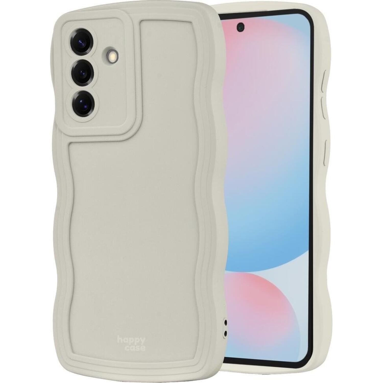 Θήκη Samsung Galaxy S24 FE HappyCase Wavy Σιλικόνης Beige