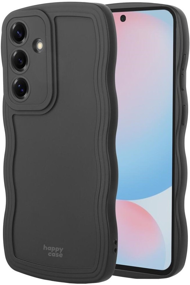 Θήκη Samsung Galaxy S24 FE HappyCase Wavy Σιλικόνης Black