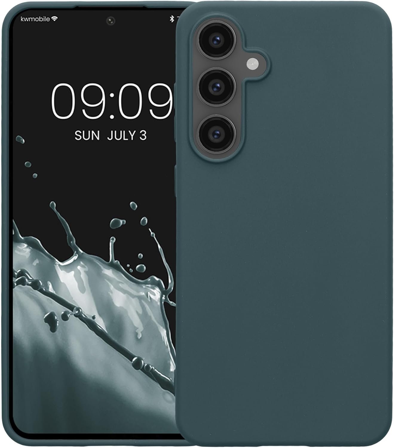 Θήκη Samsung Galaxy S24 FE KWmobile TPU Silicone Case Σιλικόνης Dark Slate