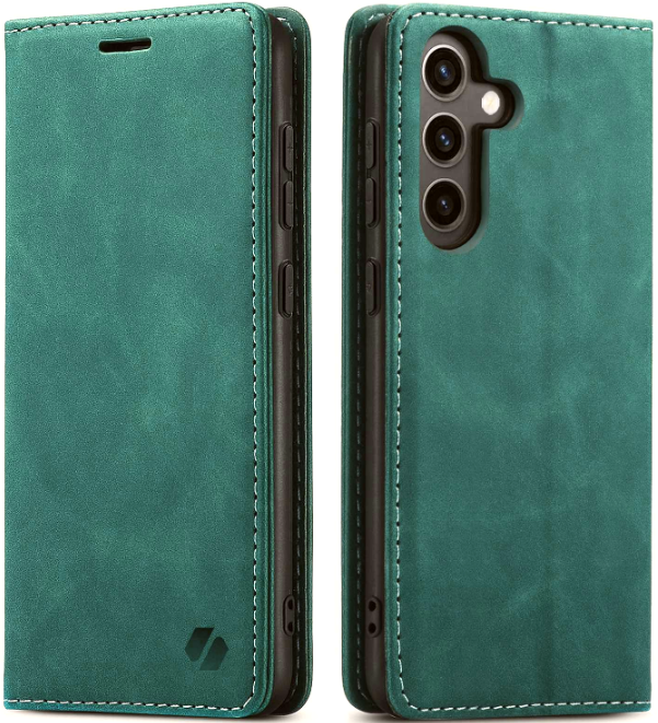 Θήκη Samsung Galaxy S24 FE Spacecase Wallet Πορτοφόλι Green