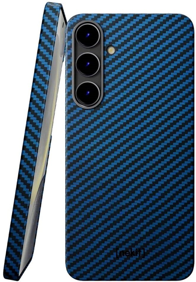 Θήκη Samsung Galaxy S24 Nekit Fiber Σκληρή με MagSafe Aramid Fiber 1mm 1500D Kevlar Blue