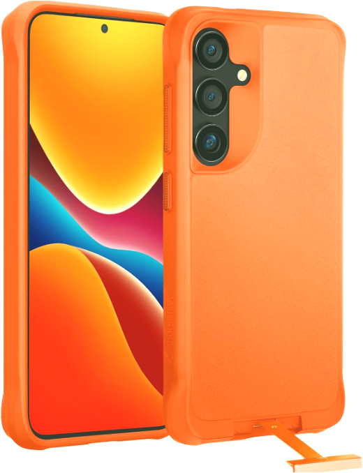 Θήκη Samsung Galaxy S24 Oakshield Σκληρή με KickStand Orange