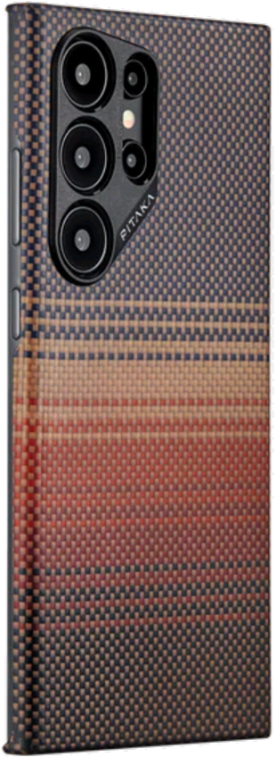 Θήκη Samsung Galaxy S24 Ultra - Pitaka Fusion Weaving MagEZ Case 4 Aramid Fiber Body με MagSafe - 1.27mm - 600D - Sunset