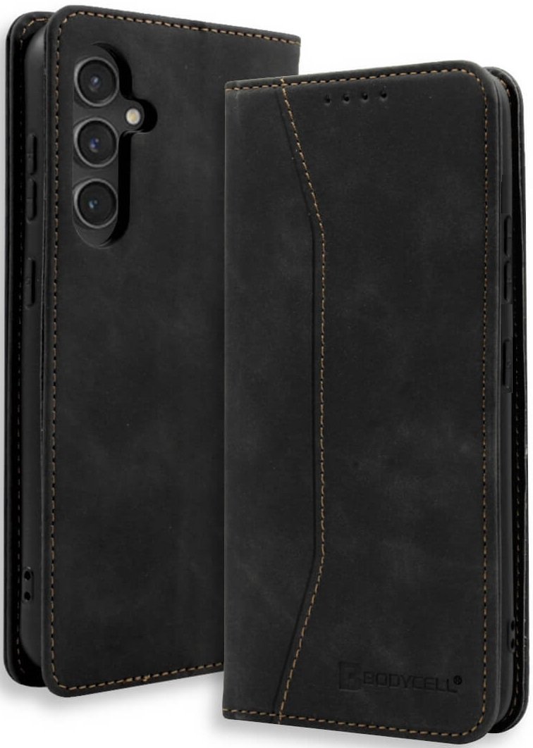 Θήκη Samsung Galaxy S25 Bodycell Book Case Πορτοφόλι Black