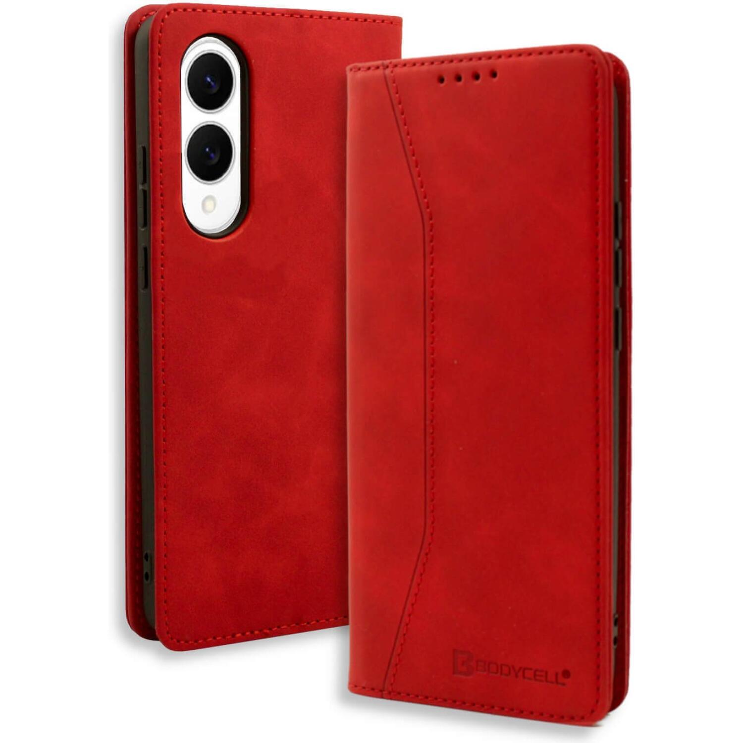 Θήκη Samsung Galaxy S25 Edge Bodycell Book Case Πορτοφόλι Red