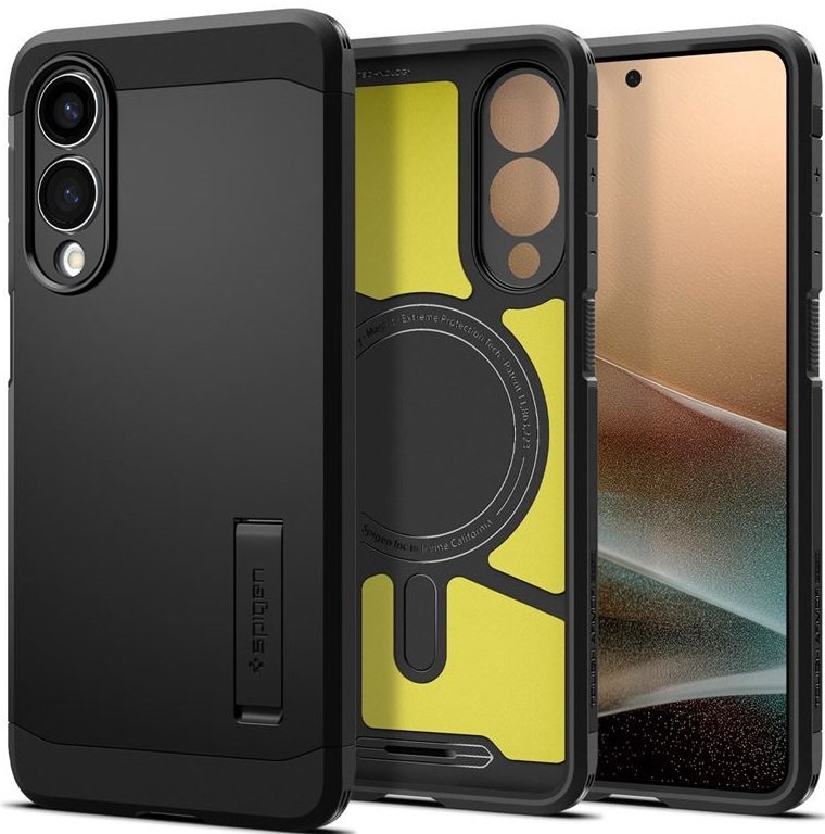 Θήκη Samsung Galaxy S25 Edge Spigen Tough Armor AI MagFit Ανθεκτική με MagSafe Black