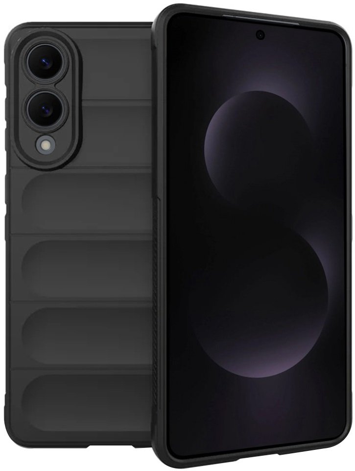 Θήκη Samsung Galaxy S25 Edge Techsuit Magic Shield Σιλικόνης Black