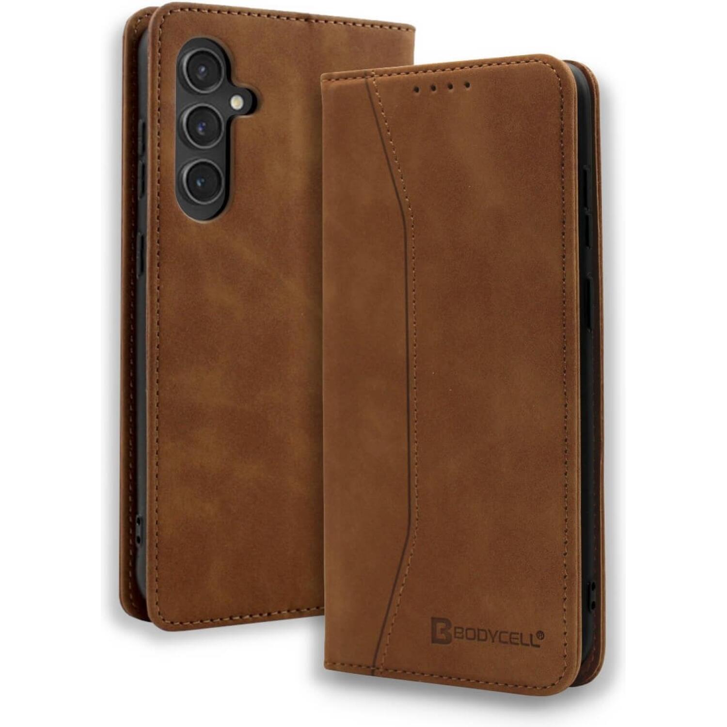 Θήκη Samsung Galaxy S25 FE Bodycell Book Case Πορτοφόλι Brown